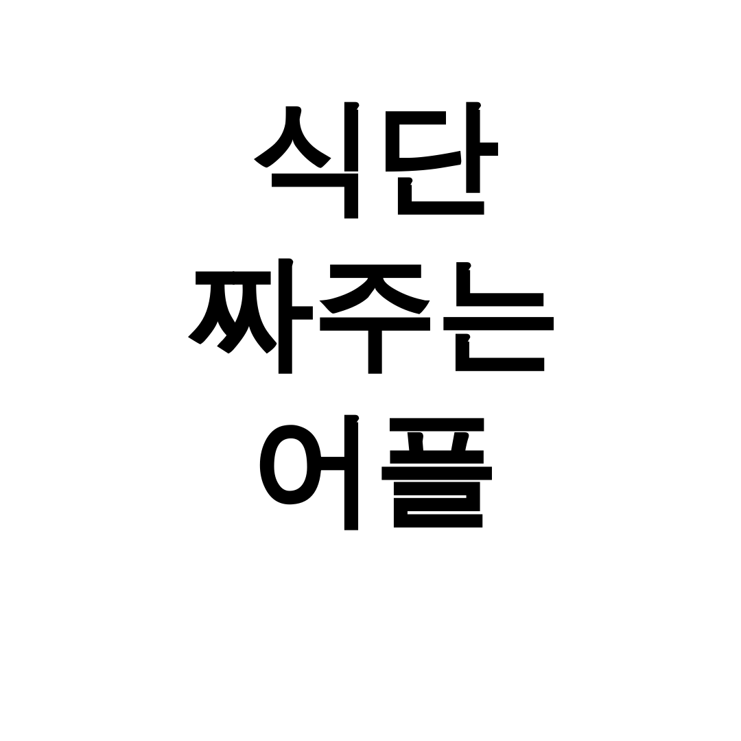 식단 짜주는 어플